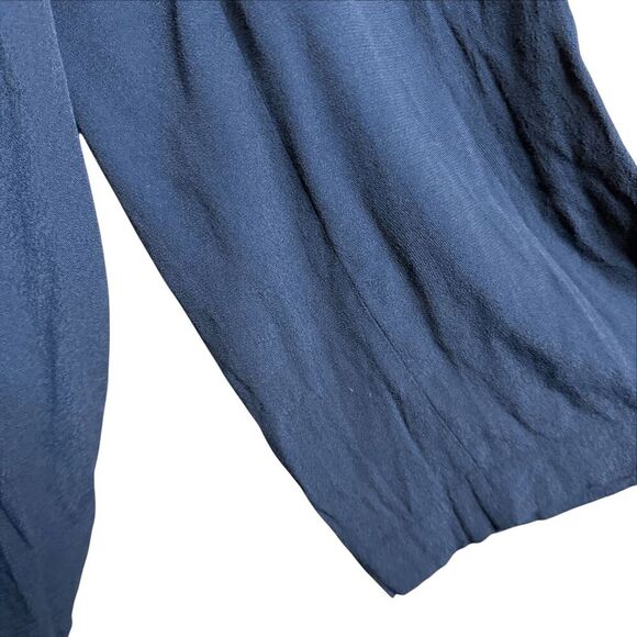 Madewell wide leg button up jumpsuit 10T 10 tall navy blue - Picture 8 of 9